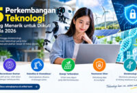 Kenali 5 perkembangan teknologi pada 2026, mulai dari kecerdasan buatan, robotika, energi terbarukan, hingga keamanan digital dan bioteknologi.